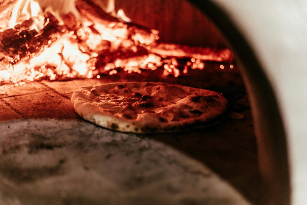 Wood-fired pizza oven